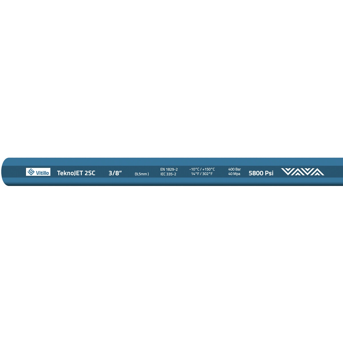 Mazgāšanas šļūtene 2sc-3/8 400bar 150c zils