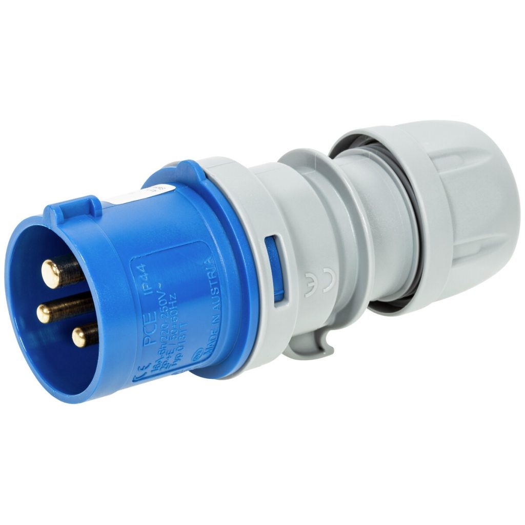 Elektriskā kontaktdakša 16a 3-polu turbo-twist