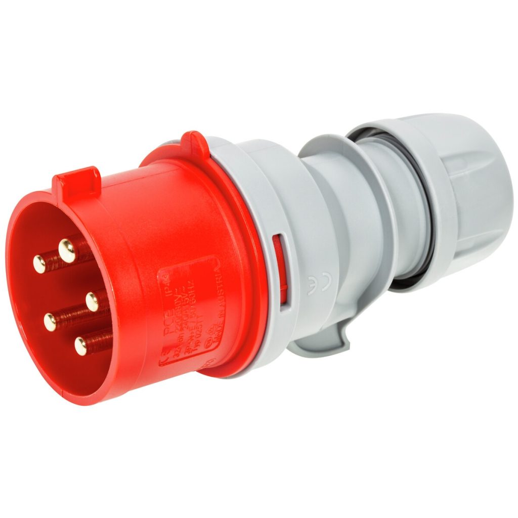 Elektriskā kontaktdakša 32a strāvas strāva turbo-twist