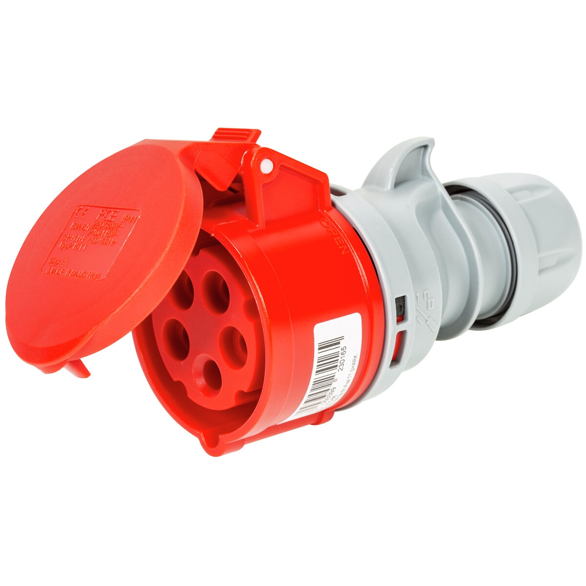 Pagarinātāja kontaktdakša strāvas strāva 16a turbo-twist
