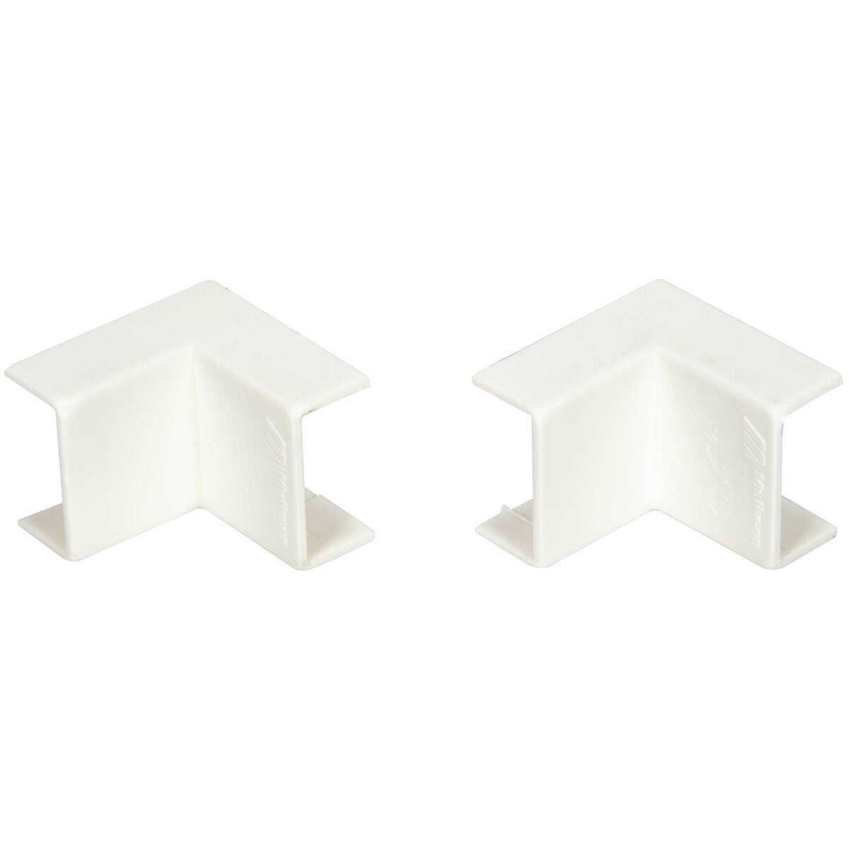 Kabeļu kanāla iekšējais stūris 20 × 10, plastmasa