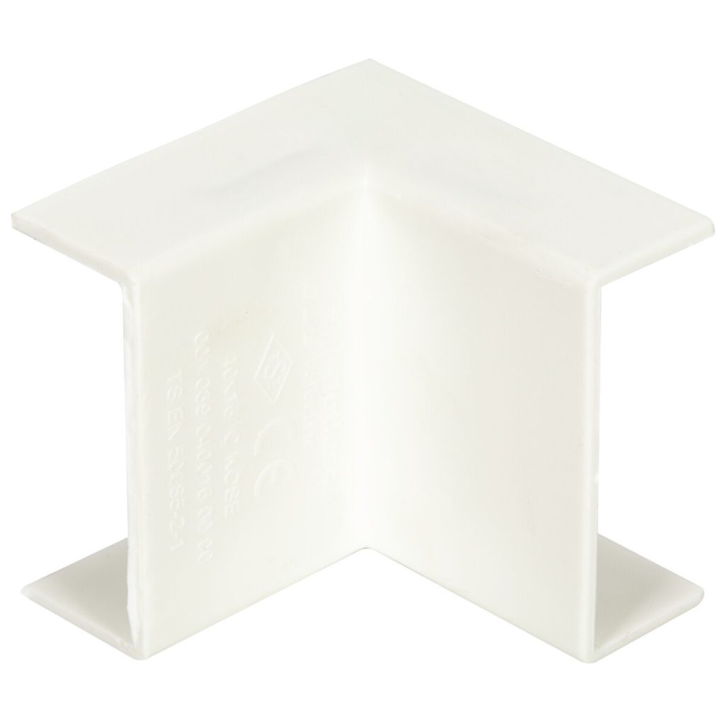 Kabeļu kanāla iekšējais stūris 40 × 16, plastmasa