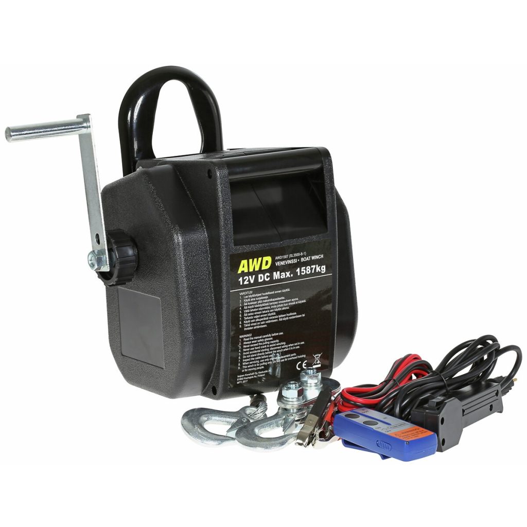 Laivu vinča 12v / 350w 1587kg tālvadības pults