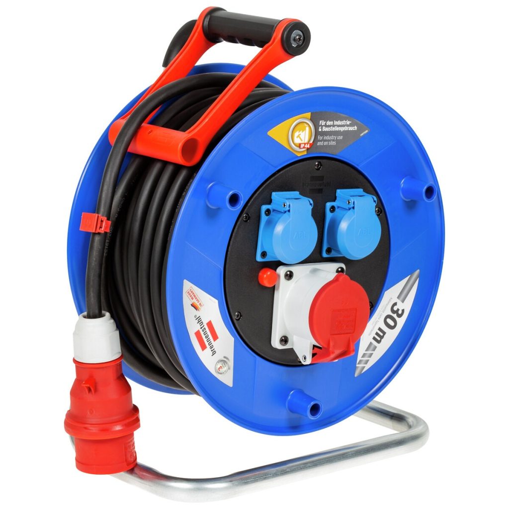 Kabelis rullis 30 m gumijas ip44