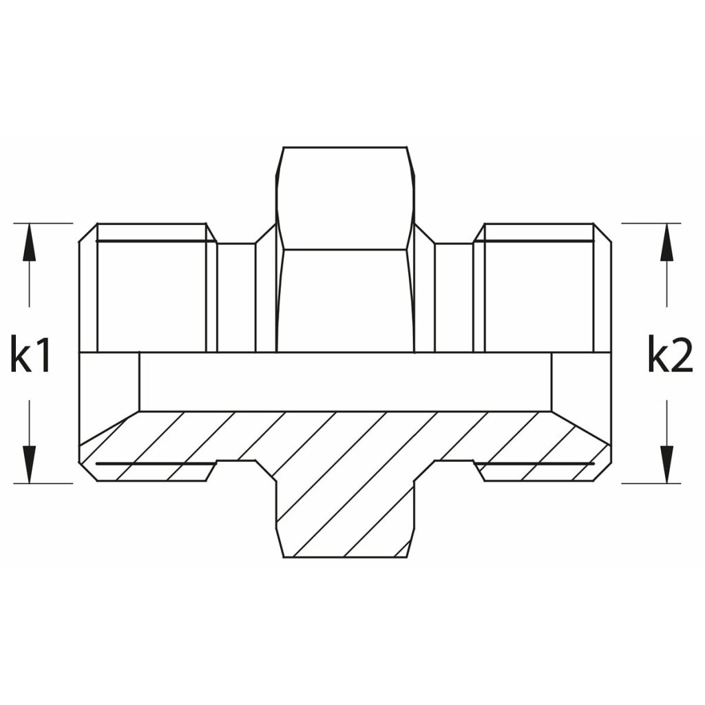 Adapteris taisns bsp 1/4-1/4 ārējais