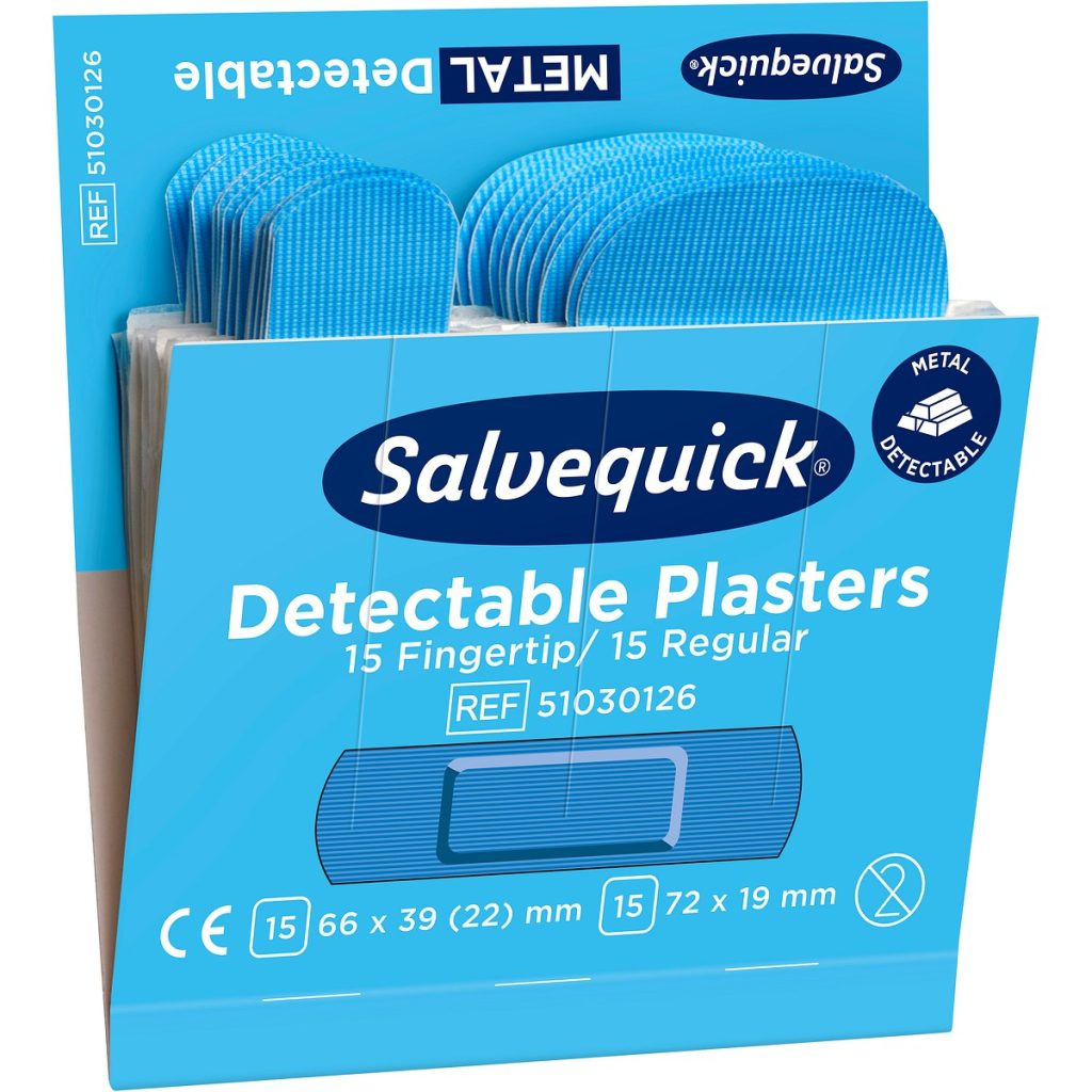 Zils plāksteris + pirkstu plāksteris 6×30 mm