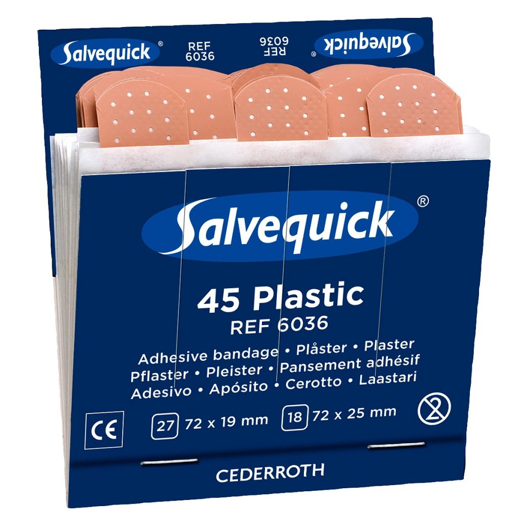 Plastmasas apmetums 6x45 gab. salvequick