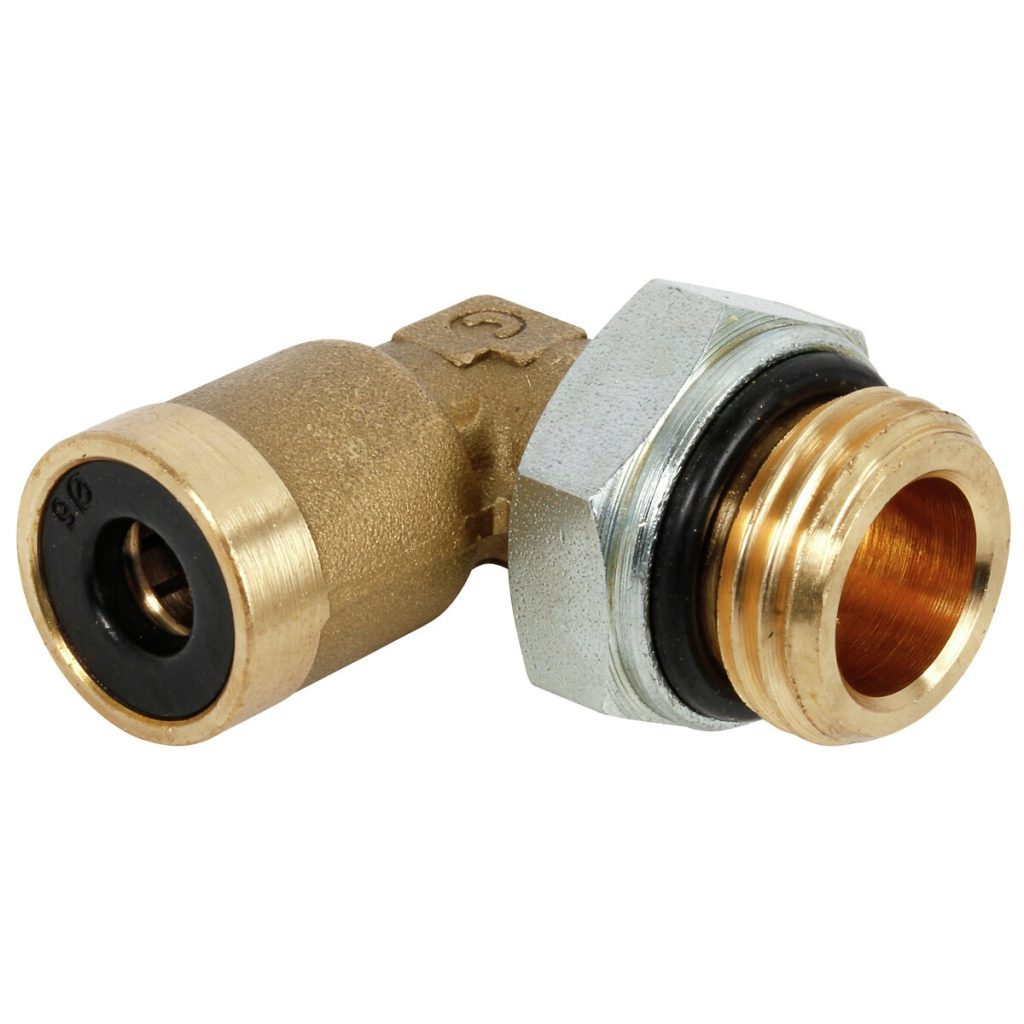 GAISA BREMŽU SAVIENOJUMS 6MM-M16X1,5 90 LEŅĶIS ĀRĒJAIS