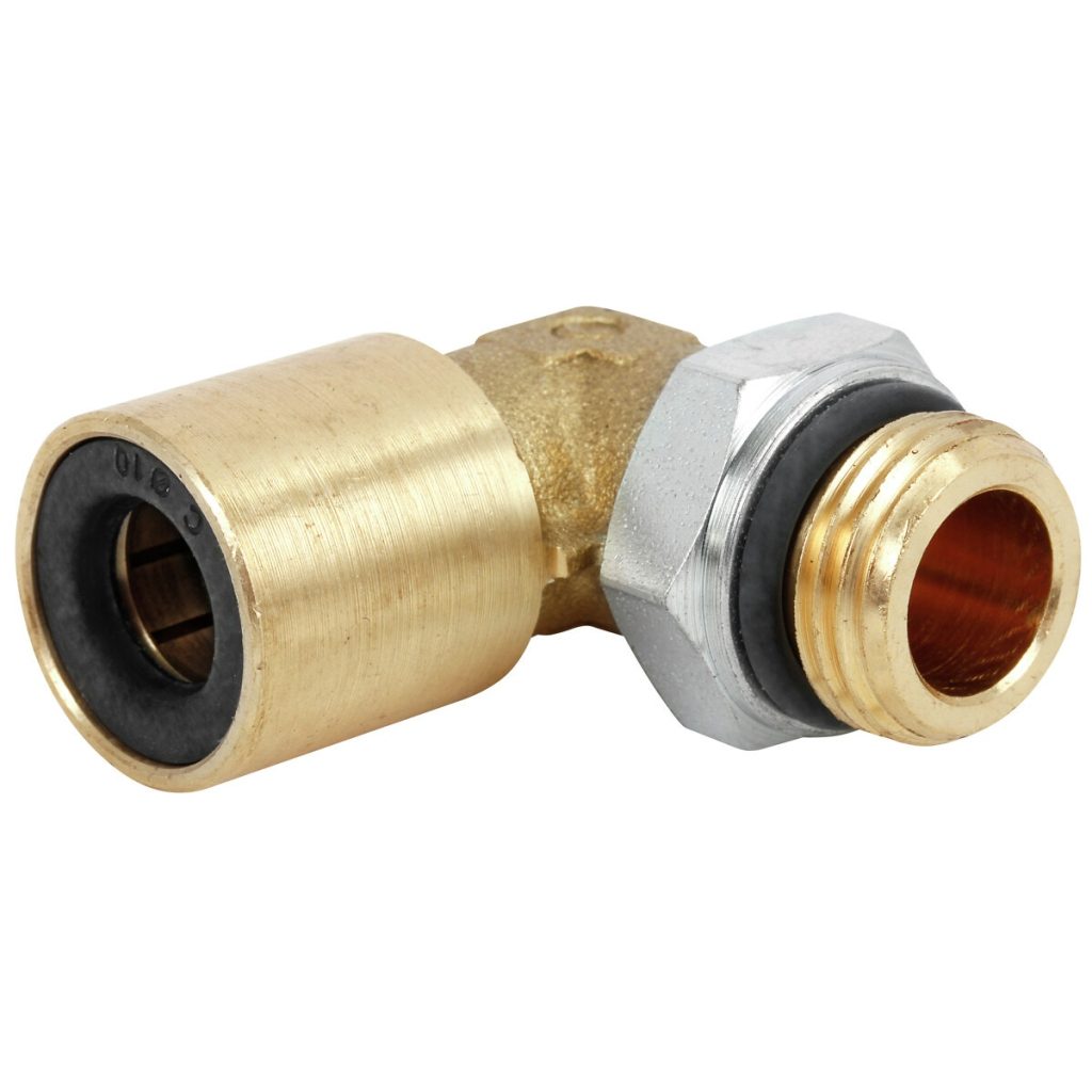 GAISA BREMŽU SAVIENOJUMS 16MM-M22X1,5 90 LEŅĶIS ĀRĒJAIS