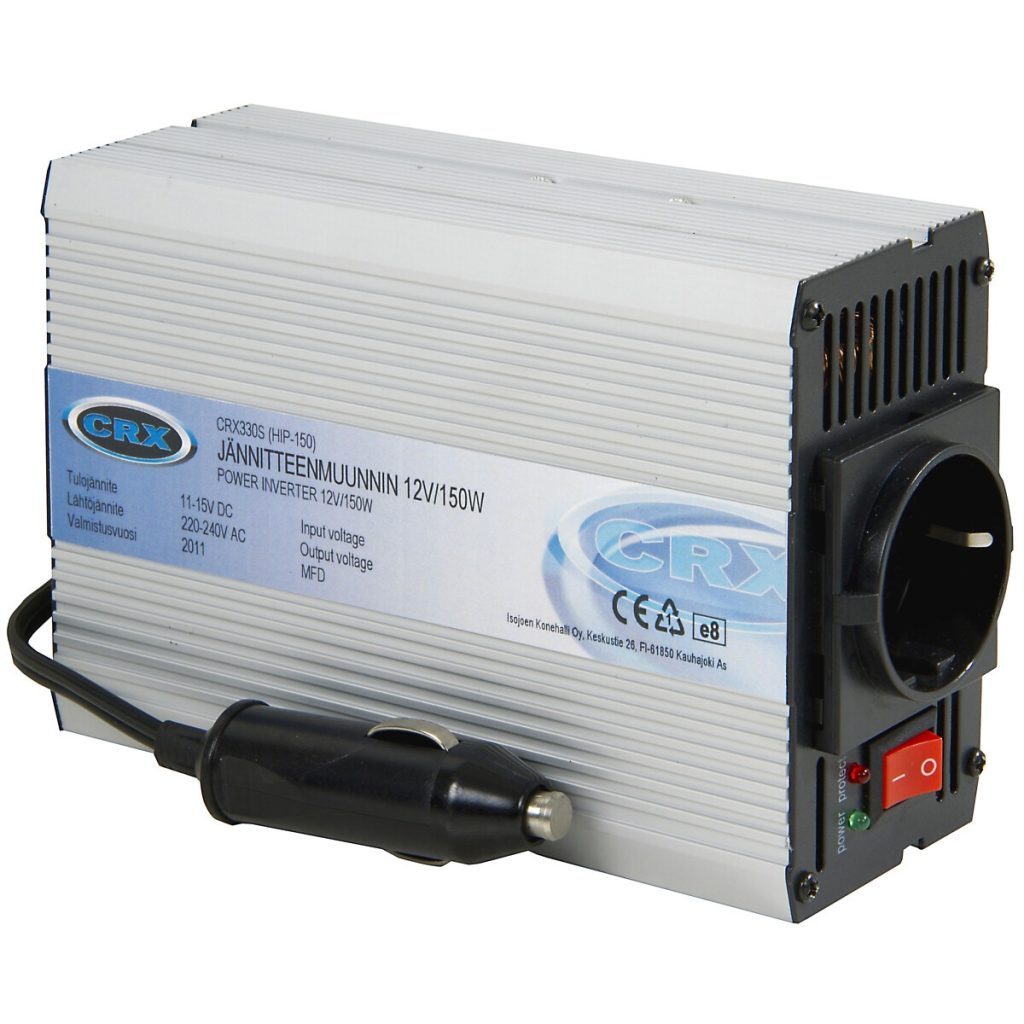 Strāvas invertors 12v/230v 150w tīrs sinusoidālais vilnis