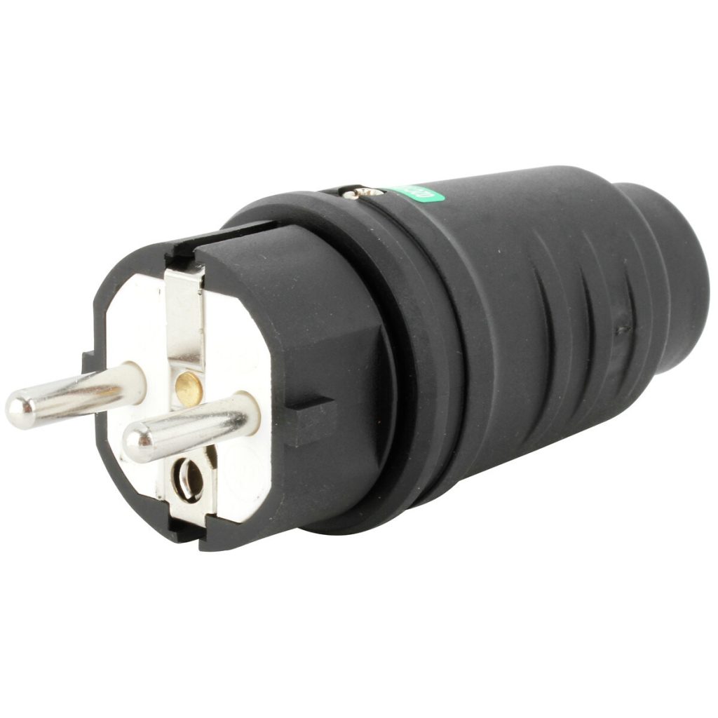 Elektriskā kontaktdakša iezemēta gumija
