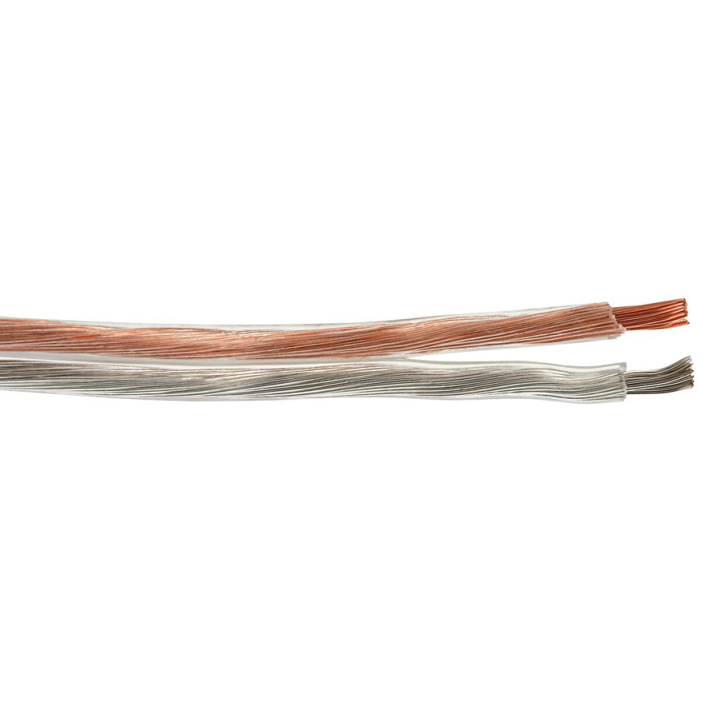 Skaļruņu kabelis 4,5 m 1,50 mm2 caurspīdīgs