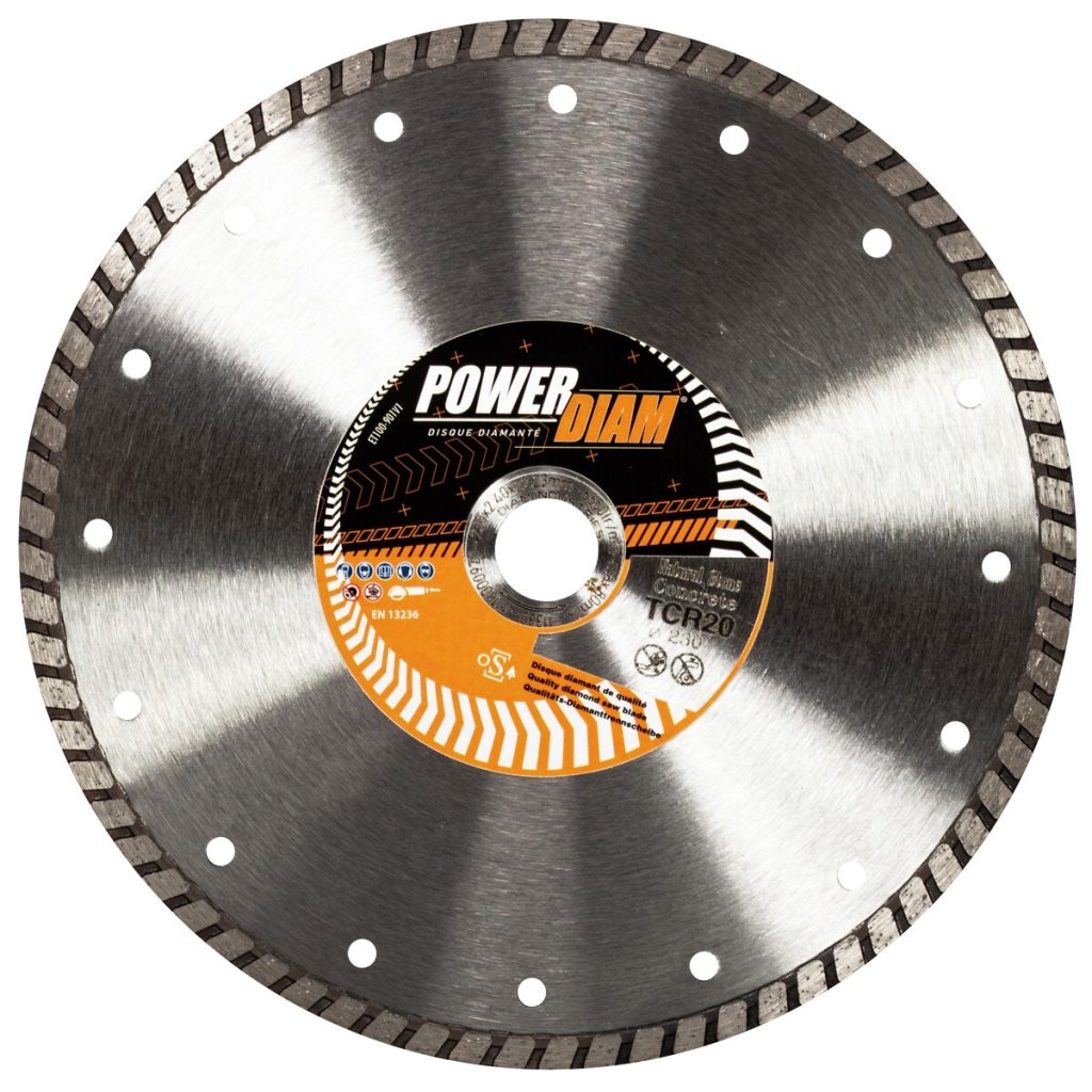 Dimanta asmens asmens 230×22,2 mm turbo