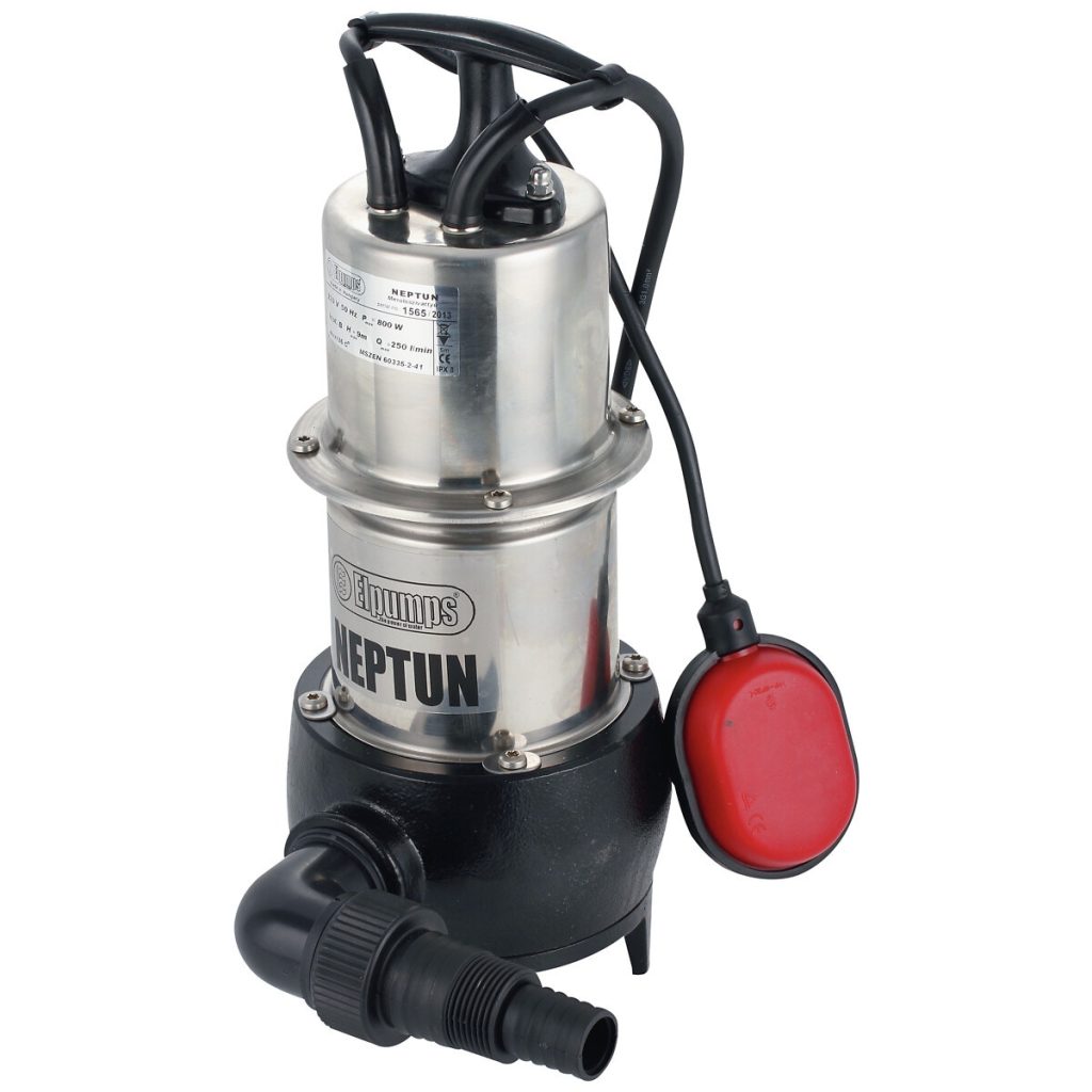 Iegremdējamais sūknis 800 W inox/ čuguns