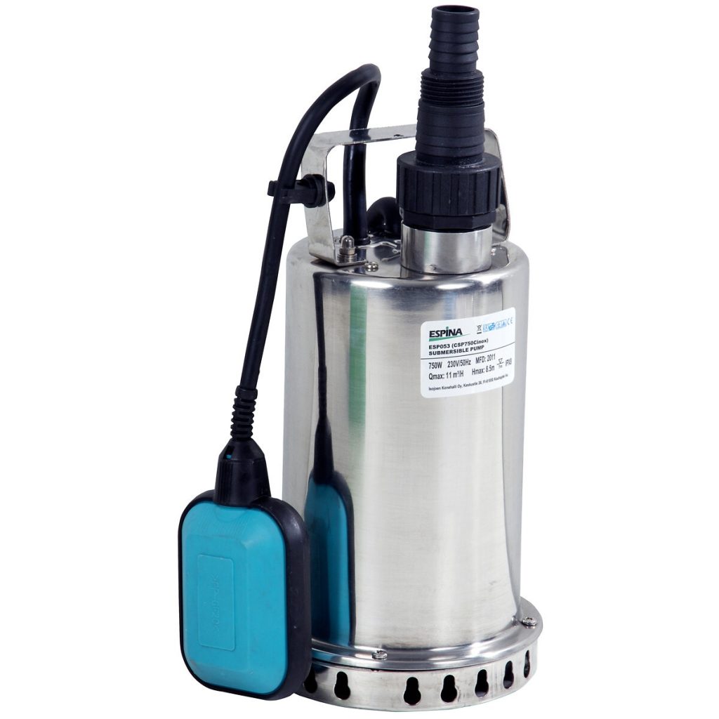 Iegremdējamais sūknis 750 W / 230 V nerūsējošais