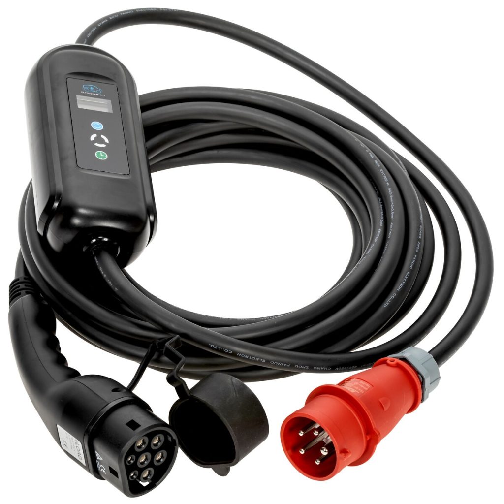 Ev lādētājs eload, cee, 3x16a, 11kw type2 10m