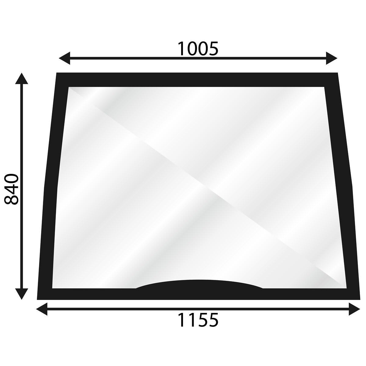 WINDSCREEN NH 82000296
