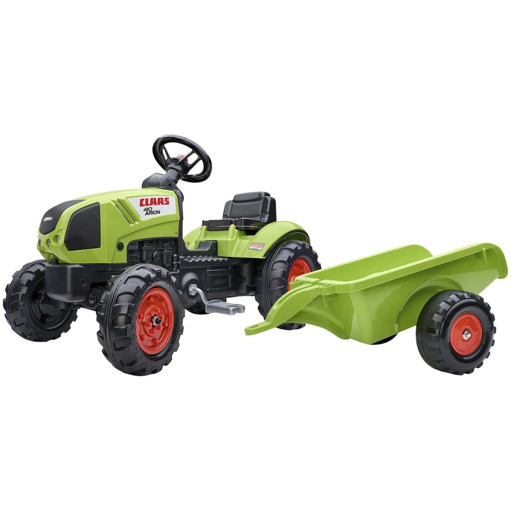Pedāļu traktors claas ar piekabi 2-5 g