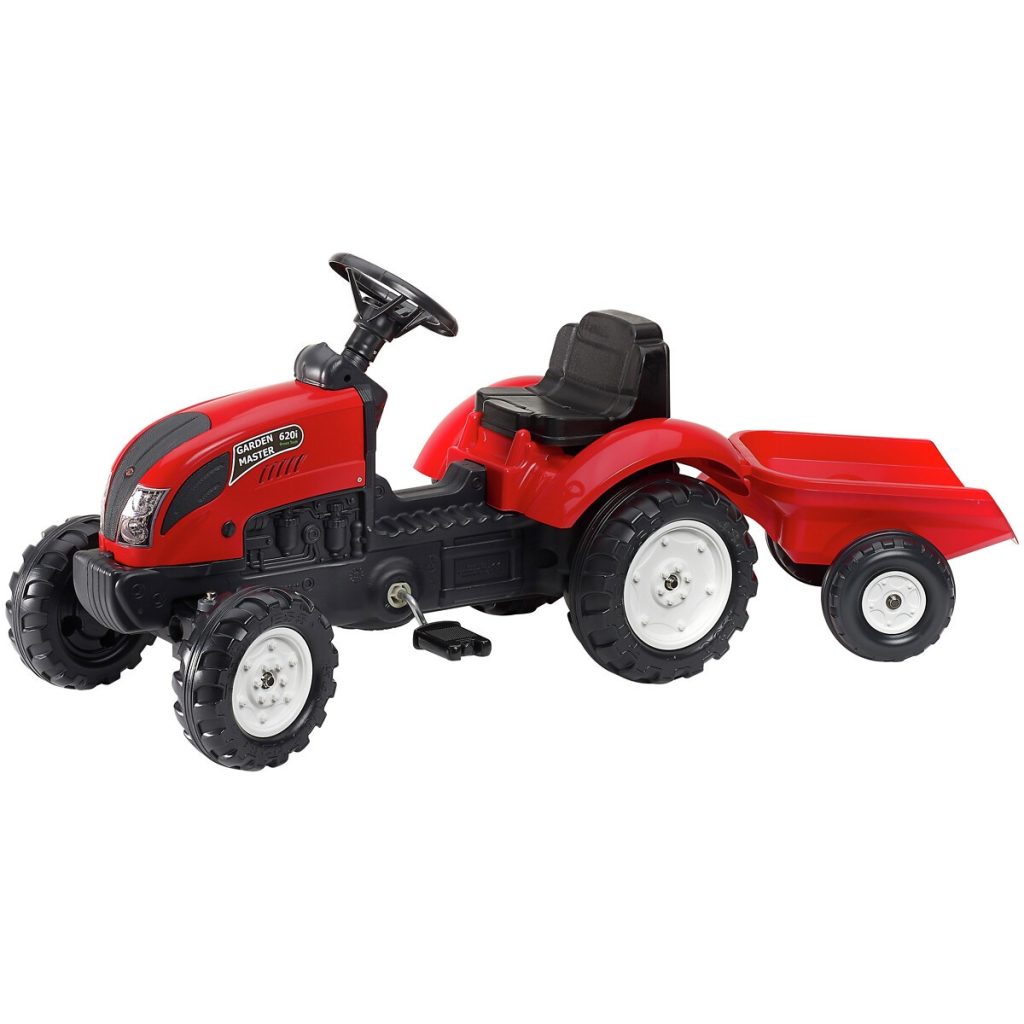 Pedāļu traktors ar piekabi 2-5 g
