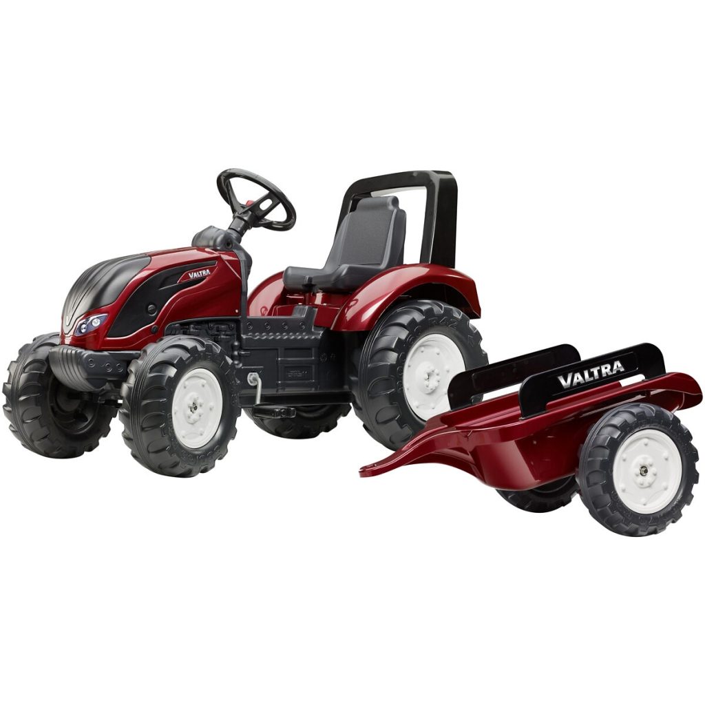 Pedāļu traktors valtra ar piekabi 3-7 g