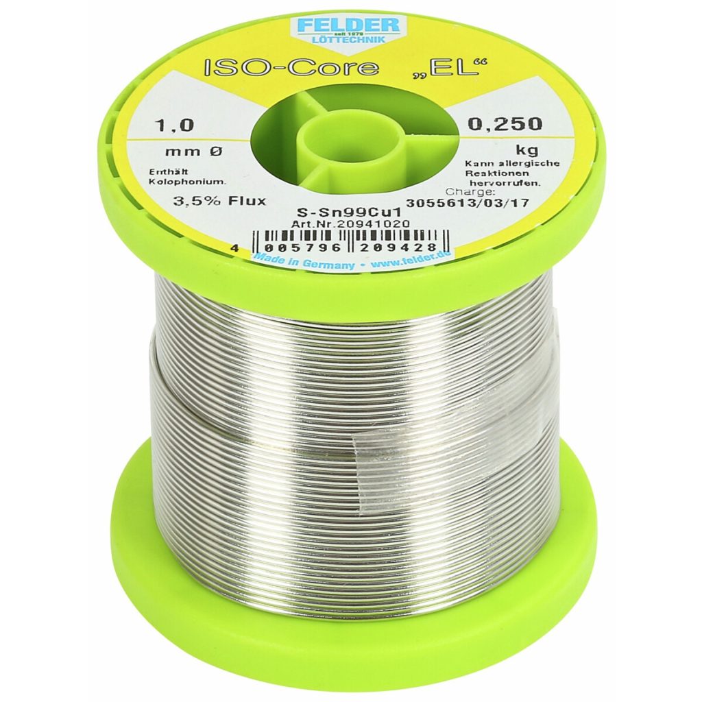 Lodēšanas stieple sn99,3/cu0,3 1,0mm /250g