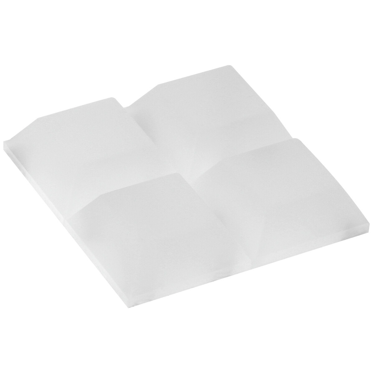 Durvju aizbīdnis 20x20mm balts 4 gab.