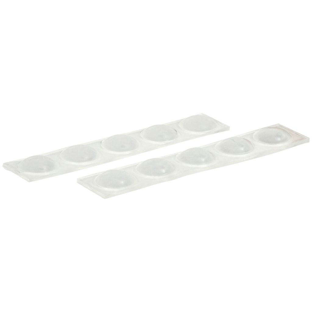 Durvju aizbīdnis 10 mm caurspīdīgs 10 gab.