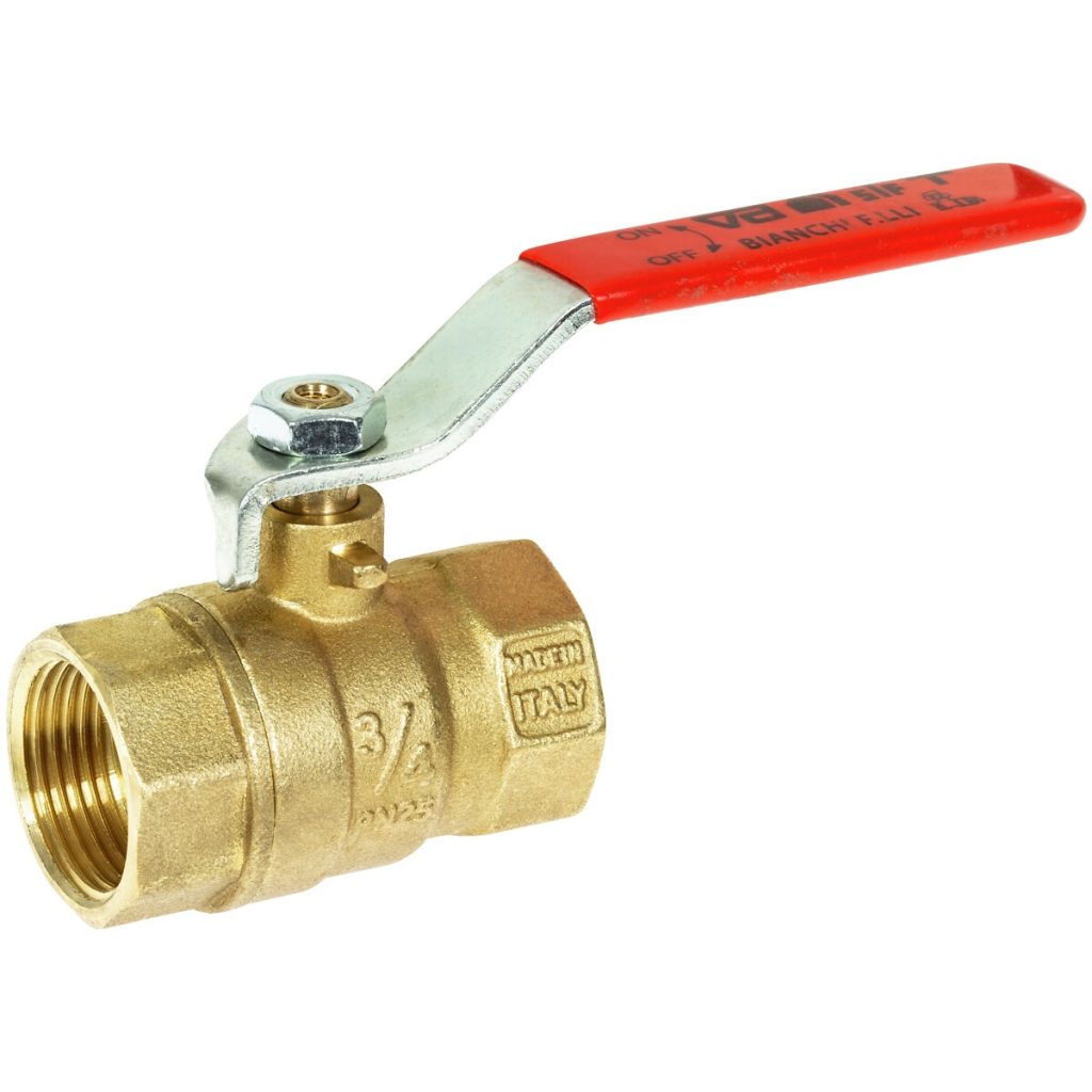 Lodveida vārsts 1/2″ misiņš
