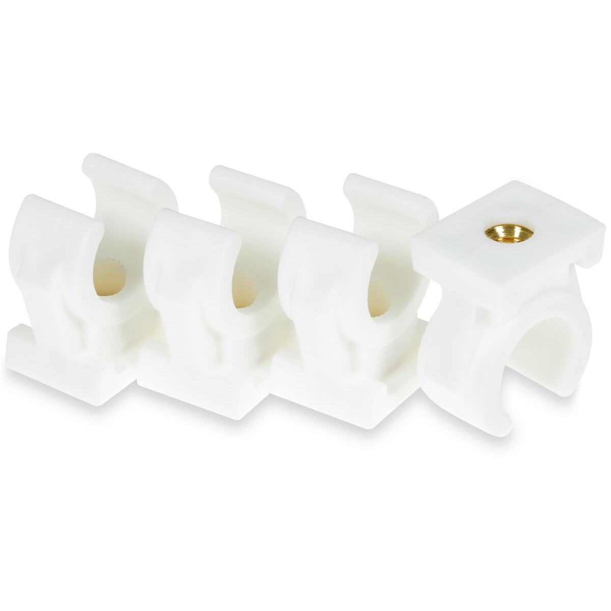 Stiprinājuma skava 12mm balts 4 gab.
