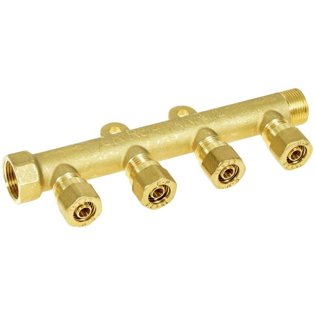 Kolektors 4 gab. 15 mm pex savienotāji