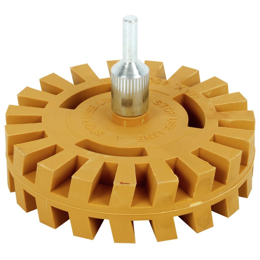 Dzēšamais ritenis uzlīmes noņemšanai 100×25,4mm maks.4000rpm