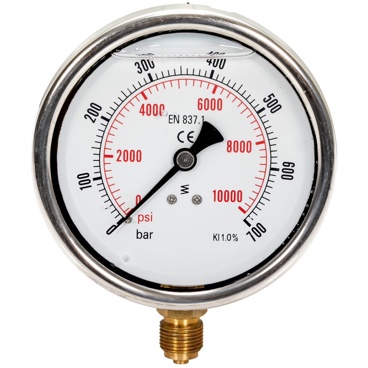 Manometrs 0–700 bar NPT 3/8"
