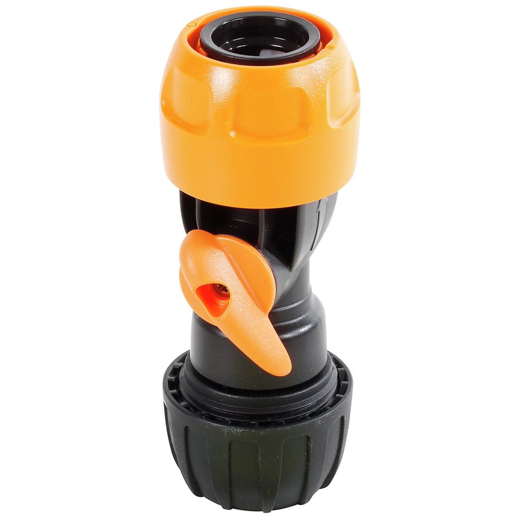Šļūtenes savienotājs 3/4″ ar vadības vārsts