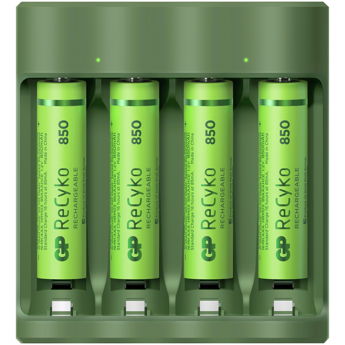 Ikdienas lādētājs + baterijas aaa 850mah recyko 4 gab.