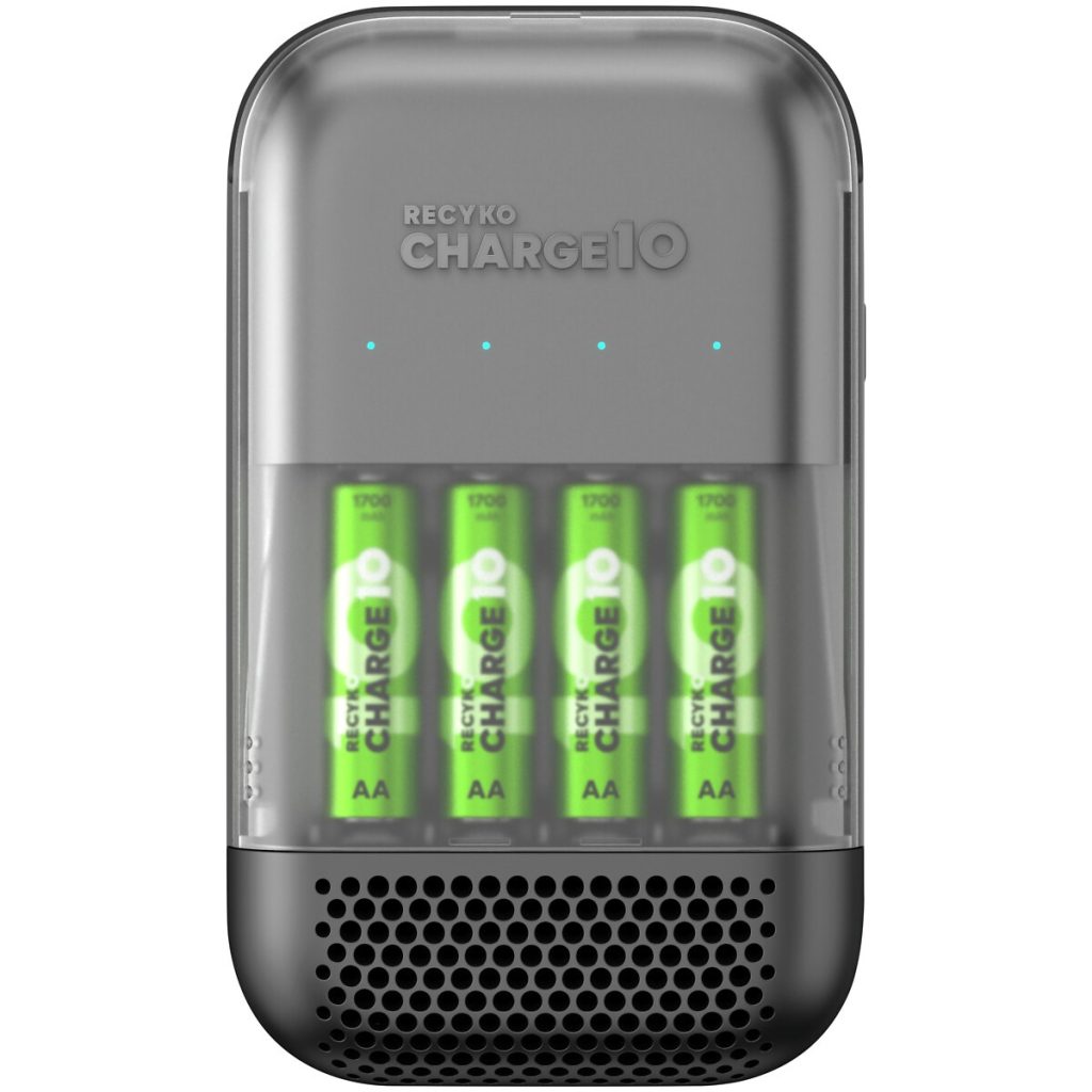 Gp recyko 10 min lādētājs + 4aa 1700mah