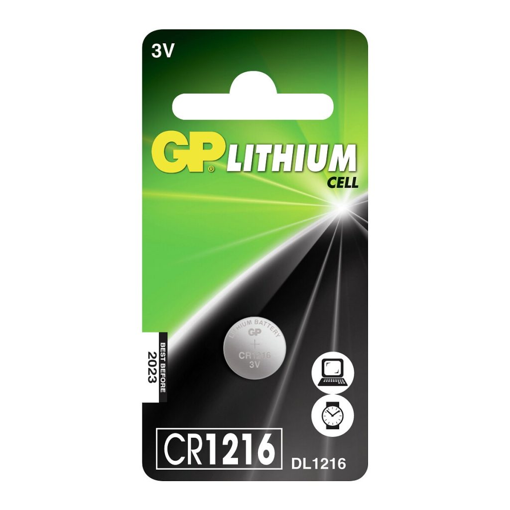 Kloķveida baterija 3v cr1216 litija 1 gab.