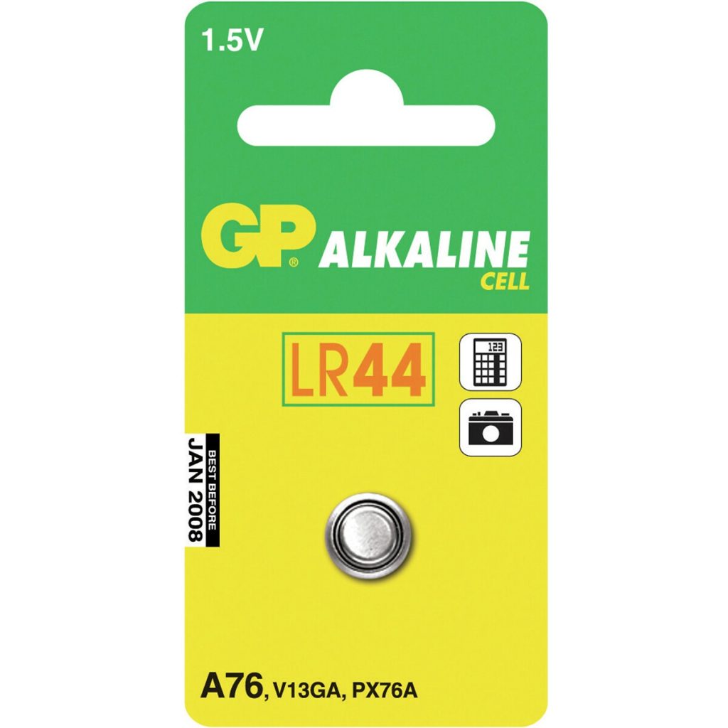 Kodu baterija 1,5 V lr44 sārmainā 1 gab.