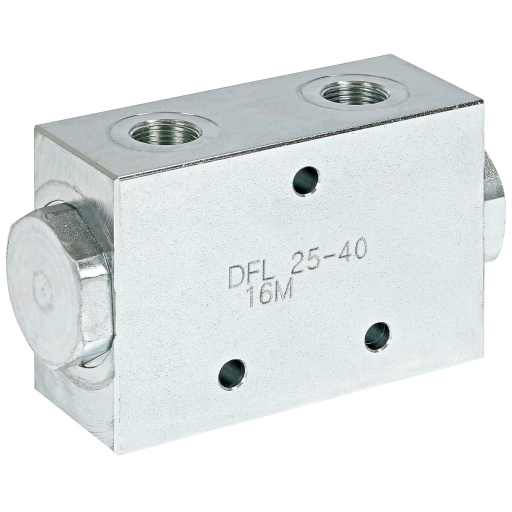 Plūsmas sadalītājs 1/2 + 2×3/8 dfl 25-40l 250bar