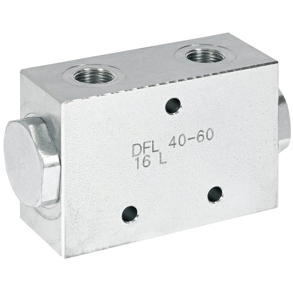 Plūsmas sadalītājs 1/2 + 2×3/8 dfl 40-60l 250bar