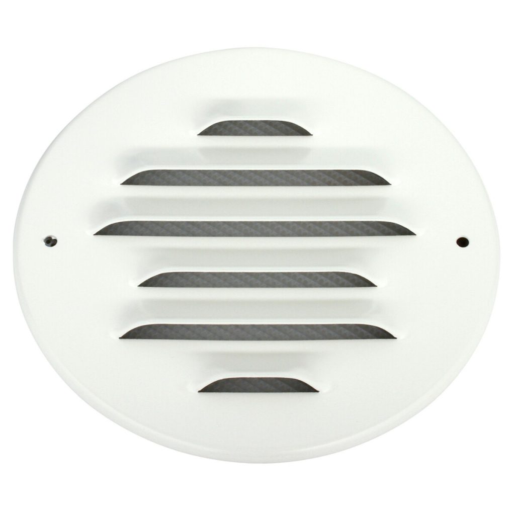 Vent vāks ptup 100 mm apaļais balts