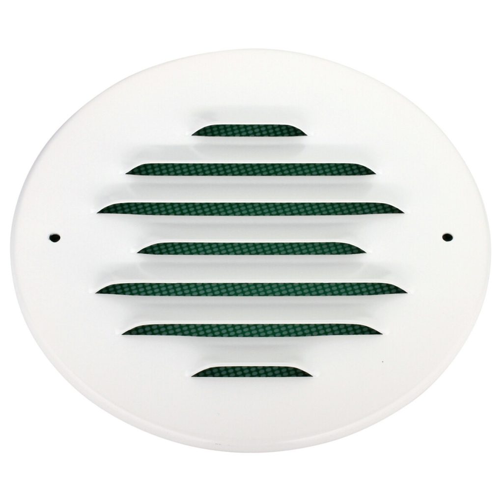 Vent vāks ptup 125 mm apaļais balts
