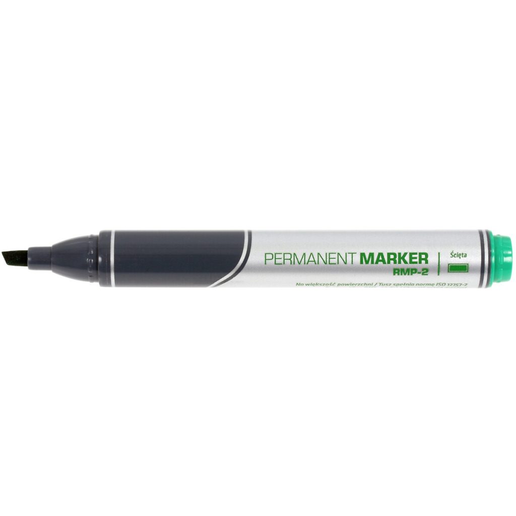 PASTĀVĪGAIS MARĶIERIS ZAĻŠ 2-4 MM AR KALTU GALU