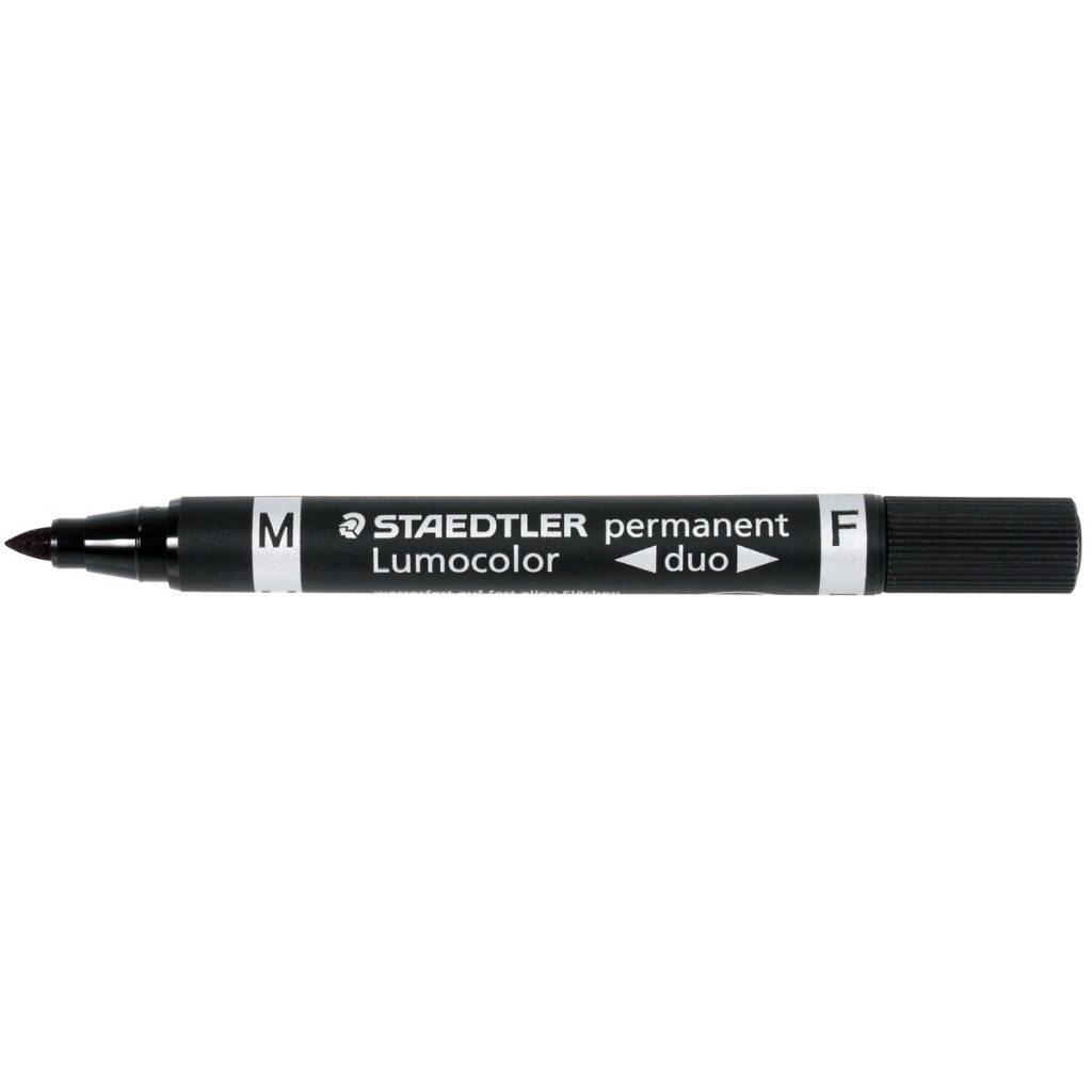 MARĶIERIS MELNS 5/1 MM STAEDTLER LUMOCOLOR DUO