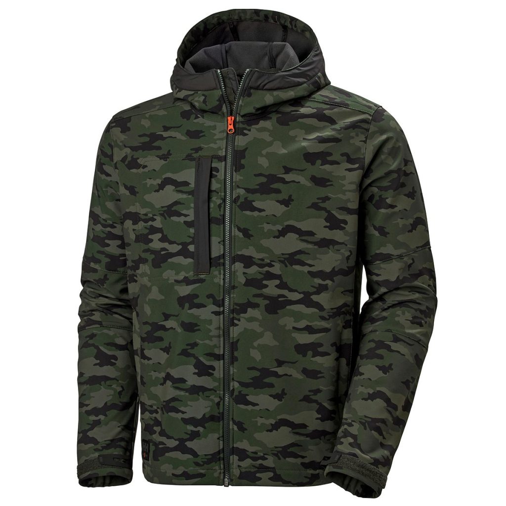 Softshell jaka m kensington camo ar kapuci