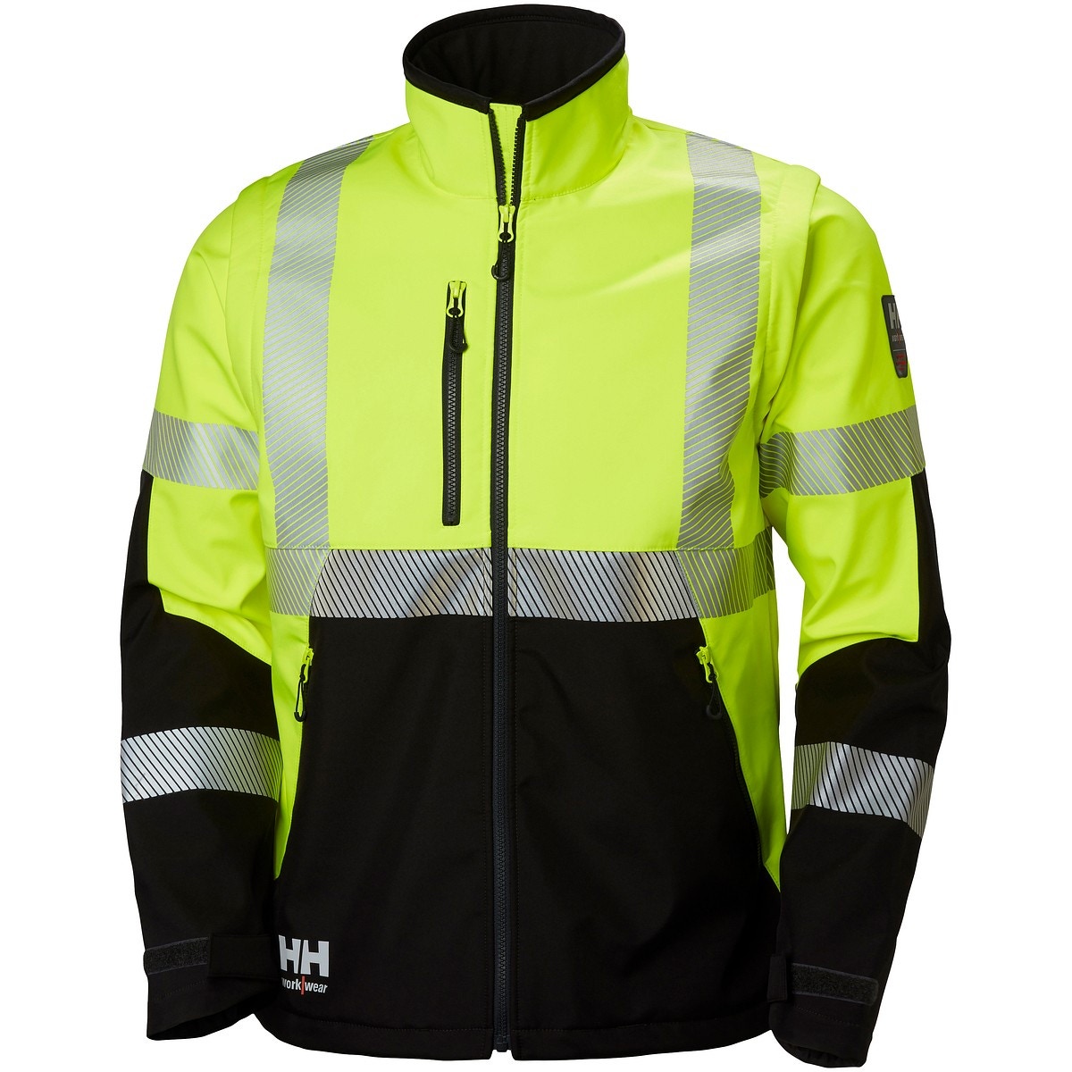 Jaka softshell xl icu fl.yel/grey cl3 en20471