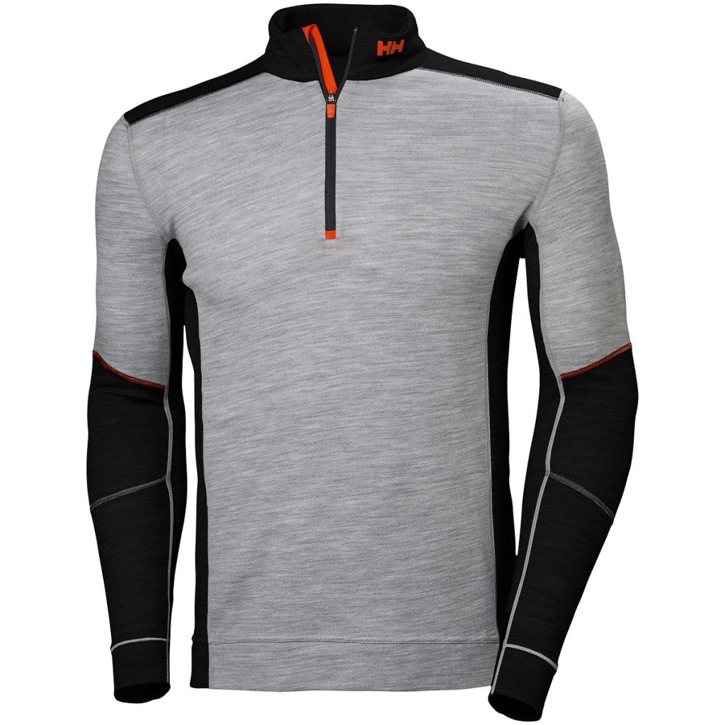 Apakškrekliņš 2xl l.grey/melns hh lifa merino half zi