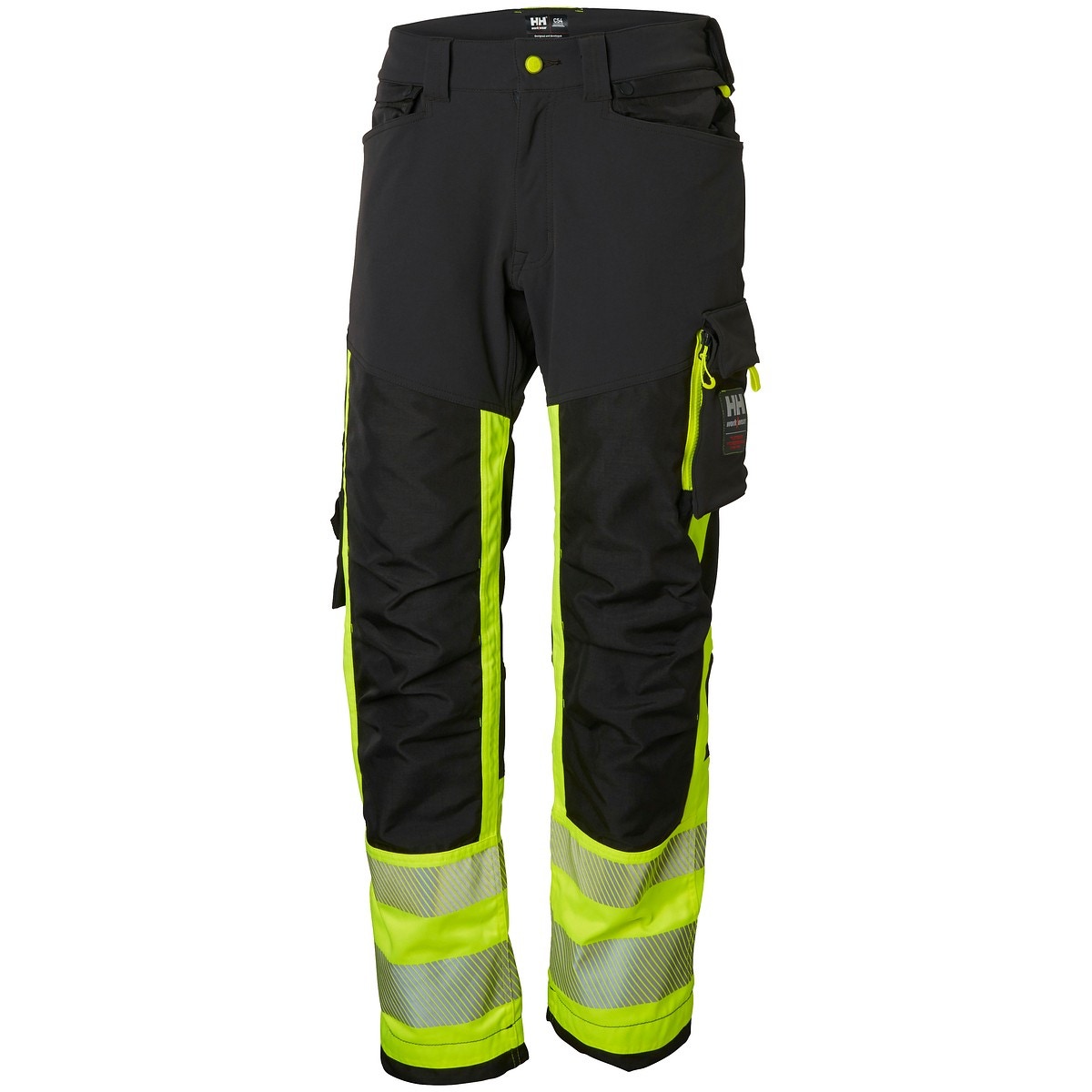 Garās bikses elastīgas ar kabatas kabatām c54 icu fl.dzeltens/