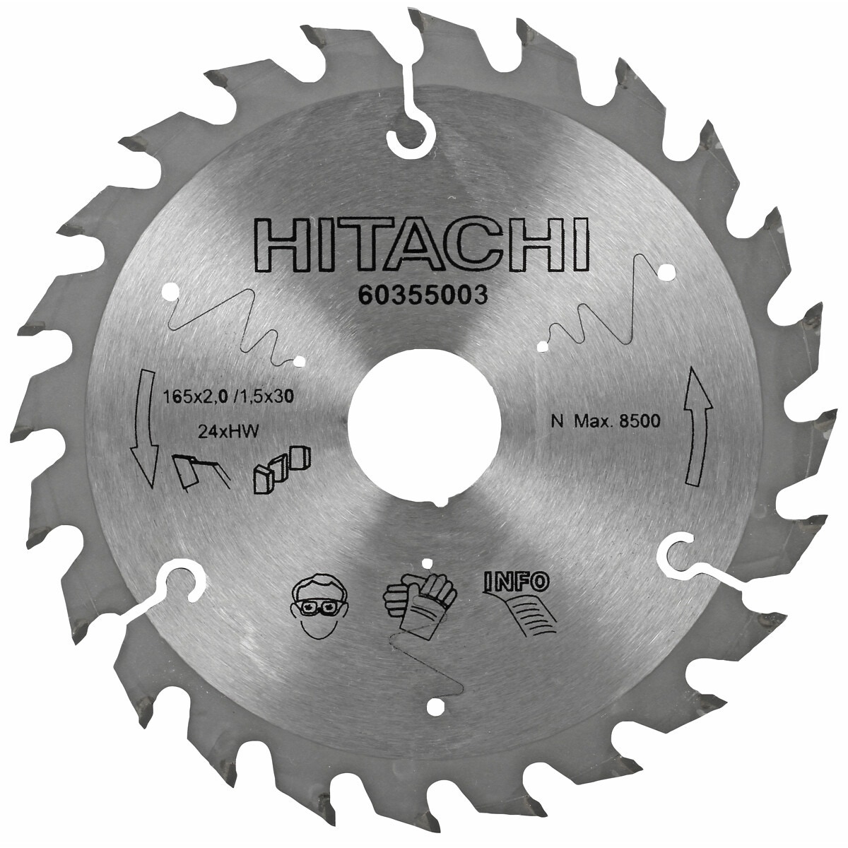 Ripzāģa asmenis 165×2,0x30mm z24