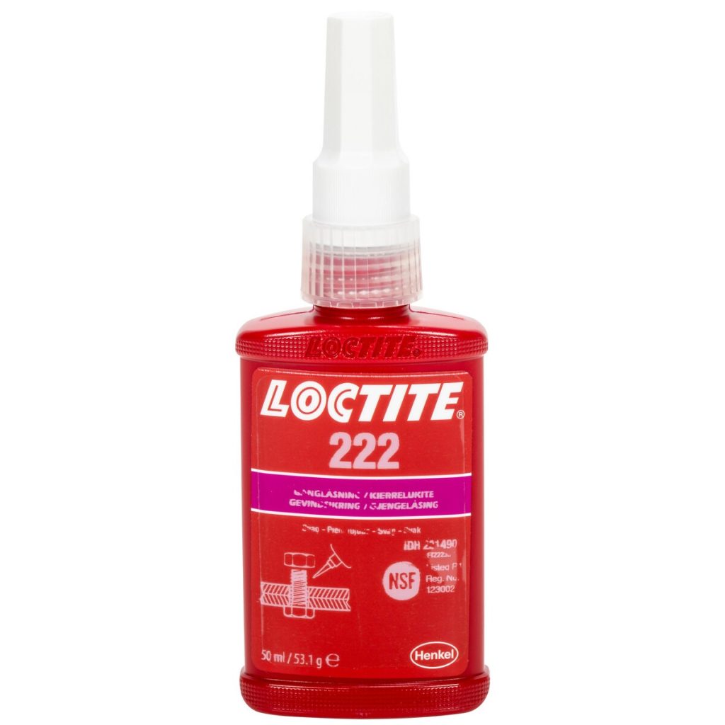 LOCTITE VĪTŅU FIKSATORS 222 ZEMAS STIPRĪBAS 50ML