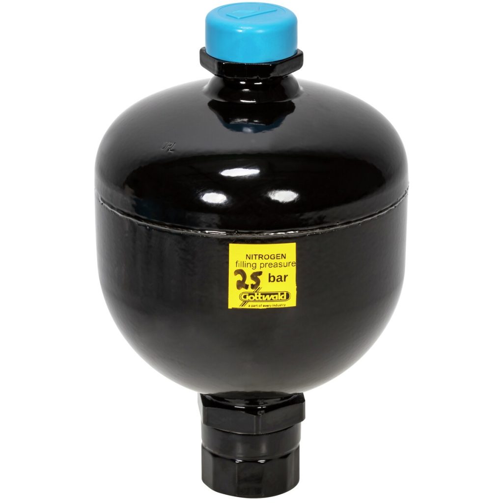 MEMBRĀNAKUMULATORS 0,7 L IEPRIEKŠĒJAS UZPILDES 25BAR G1/2+M33